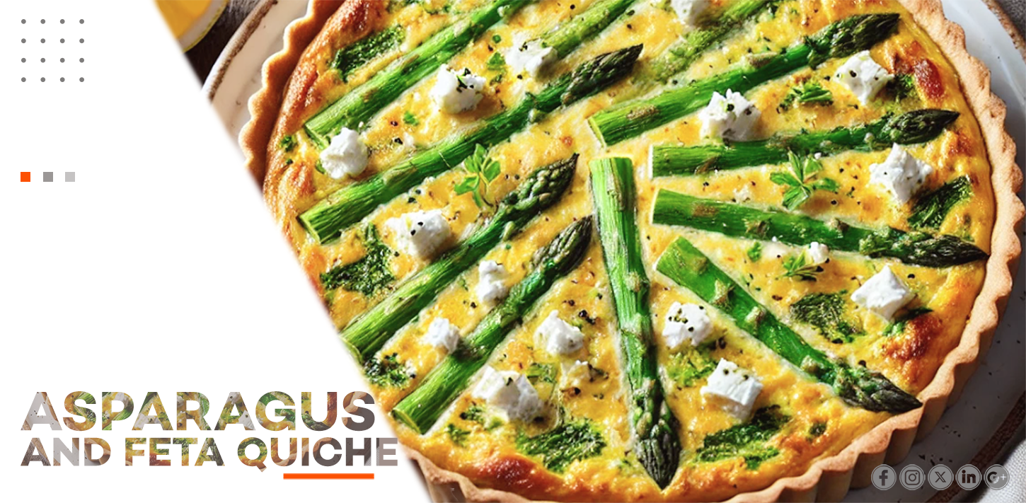 ASPARAGUS AND FETA QUICHE